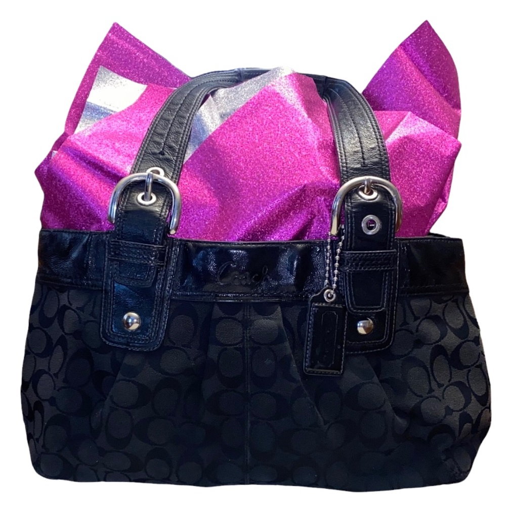 Authentic black Coach purse